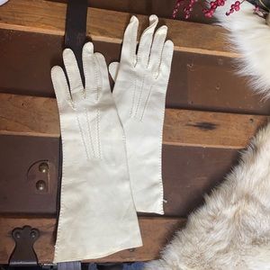 / Vintage KISLAV White Evening Gloves